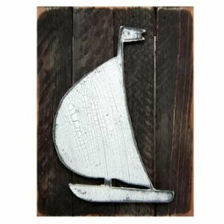 CLEAN CHOICE Sailboat Art on Board Wall Decor CL2969760